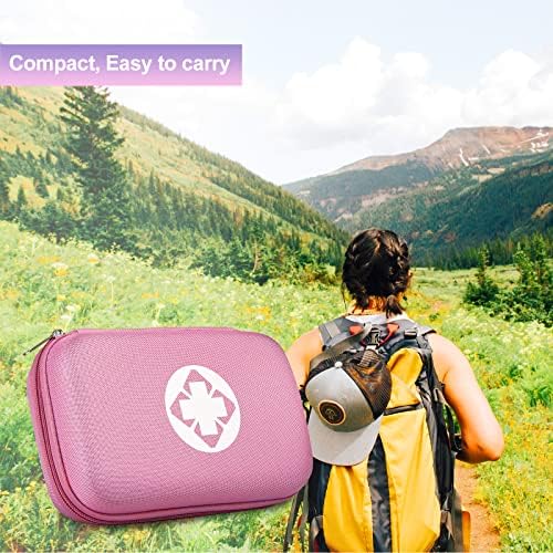 First Aid Kit 277PCS Car Home Camping Essentials Pink Emergency Kit