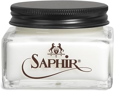 SAPHIR Medaille d'Or Vegetable Tanned Leather Cream - Cleans, Nourishes and Polishes Leather tanned by using natural tan