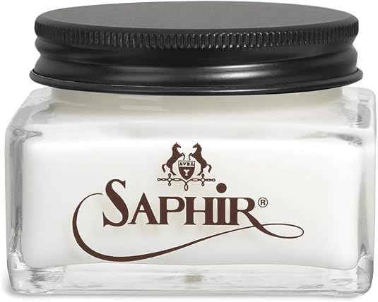 SAPHIR Medaille d'Or Vegetable Tanned Leather Cream - Cleans, Nourishes and Polishes Leather tanned by using natural tan