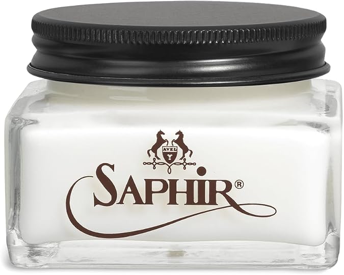 SAPHIR Medaille d'Or Vegetable Tanned Leather Cream - Cleans, Nourishes and Polishes Leather tanned by using natural tan
