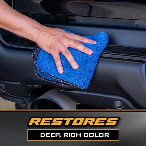 Black Trim Restorer Gel for Exterior Plastic & Rubber, 16 oz