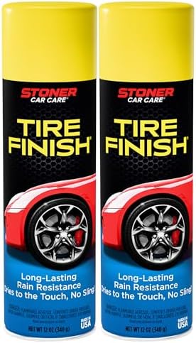 Tire Finish Tire Shine Spray, 12 oz, 91094 (Pack of 2)