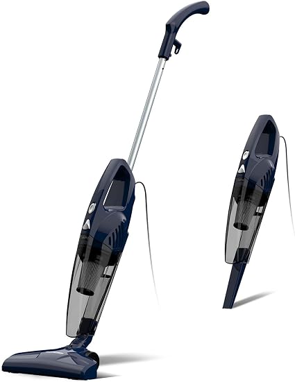 Corded Stick Vacuum Cleaner, 3-in-1 Detachable to Handheld with 180°Left-Right Steering, 14KPA Powerful Suction for Pet Hair on Hard Floors, HEPA Filter, Lightweight with 16.4ft Long Cord - Cleanova