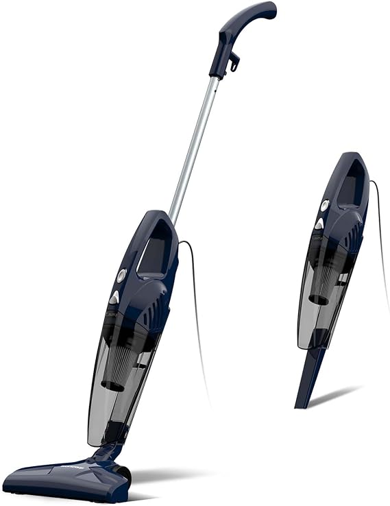 Corded Stick Vacuum Cleaner, 3-in-1 Detachable to Handheld with 180°Left-Right Steering, 14KPA Powerful Suction for Pet Hair on Hard Floors, HEPA Filter, Lightweight with 16.4ft Long Cord - Cleanova