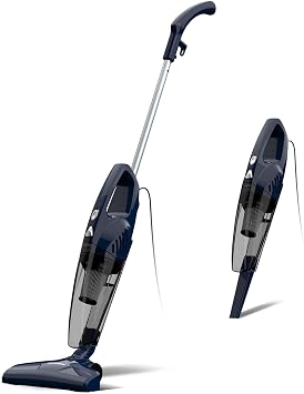 Corded Stick Vacuum Cleaner, 3-in-1 Detachable to Handheld with 180°Left-Right Steering, 14KPA Powerful Suction for Pet Hair on Hard Floors, HEPA Filter, Lightweight with 16.4ft Long Cord - Cleanova