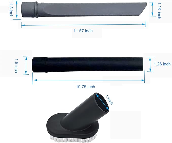 Vacuum Crevice Tool Dust Brush Compatible with Bissell Cleanview Swivel Pet Crosswave 2252 2489 2486 2254 3508 22543 24899 1831 and Eureka NEU181A NEU182A Vacuum Cleaner