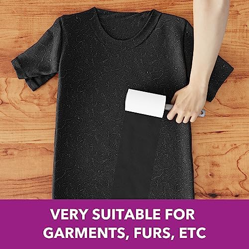 Lint Rollers for Pet Hair Extra Sticky, 1110 Sheets Mega Value Set Lint Roller with 5 Upgraded Handles, 10 Rollers Portable Pet Lint Roller for Clothes, Furniture, Dog & Cat Hair Removal