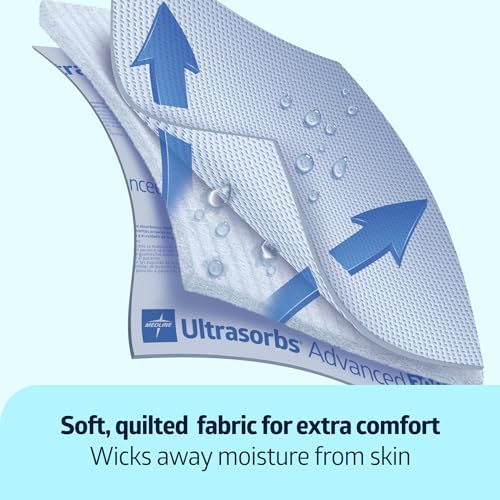Ultrasorbs Advanced Extra Strength Drypads, 30" x 36", 70 Count, Super Absorbent Disposable Pads, Incontinence Bed Pads, Chucks Bed Pads, Elderly, 350 lb Repositioning Capacity