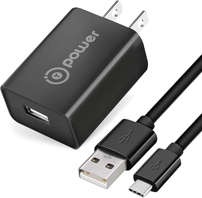 T POWER USB-C 5V AC DC Adapter for HOTO QWQJS001, Dovety CB-02, GHUSTAR GHUSTAR008, Sorpci Spinner-1 Electric Spin Scrubber IPX7 Bathroom Shower Cleaning Brush Power Supply Charging Cable Cord