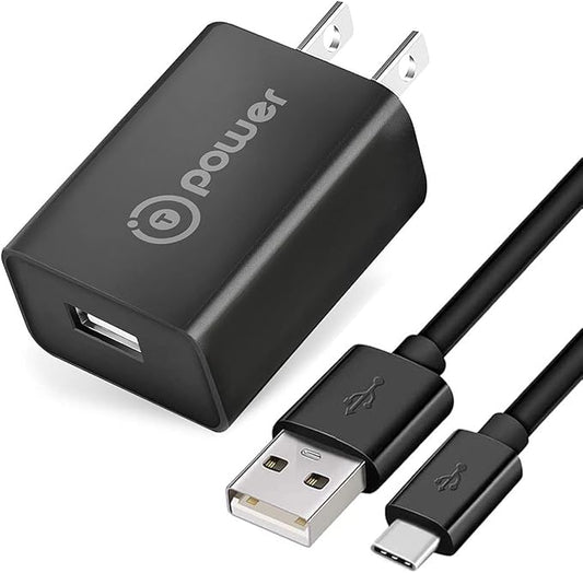 T POWER USB-C 5V AC DC Adapter for HOTO QWQJS001, Dovety CB-02, GHUSTAR GHUSTAR008, Sorpci Spinner-1 Electric Spin Scrubber IPX7 Bathroom Shower Cleaning Brush Power Supply Charging Cable Cord