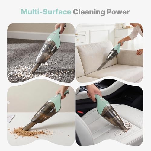 Wet/Dry Handheld Vacuum Cordless, Wall-Mounted Hand Vac, Green