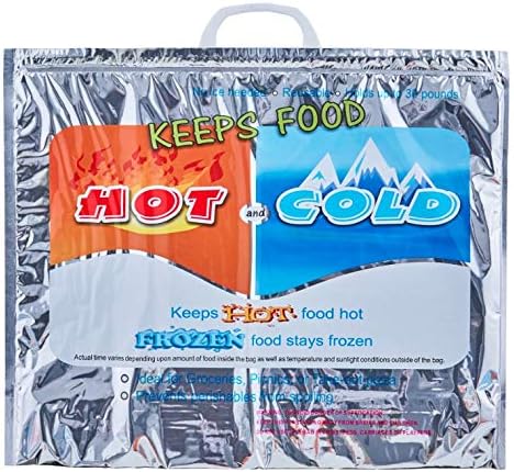 Superio Hot and Cold Insulated Bags for Food Delivery, Grocery Shopping Bags, Food Storage for Hot and Frozen Food for T