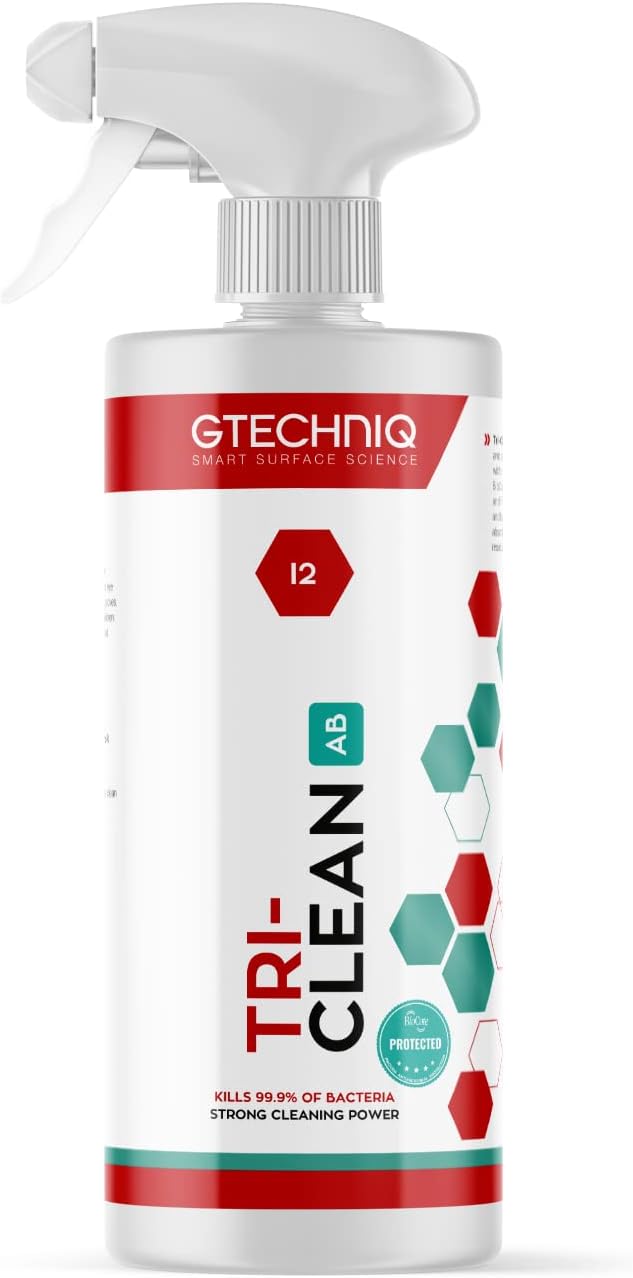 Gtechniq I2 Tri-Clean All-Surface Cleaner 16.9 fl oz | Car Interior Odor Absorber, Ensures Surfaces Remain Fresh, Remove