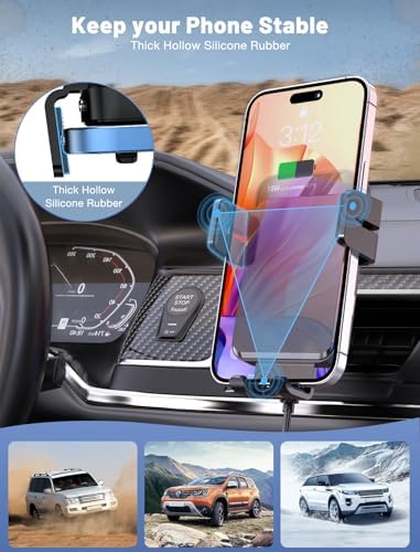 Wireless Car Charger Auto-Clamping Air Vent Car Mount 15W Fast Charging