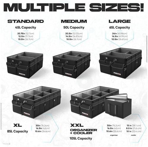 Trunk Organizer - Foldable Car Organizer & Storage for SUVs & Trucks