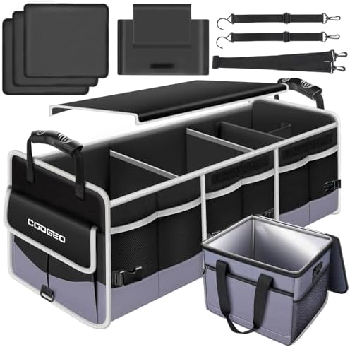 Car Trunk Organizer with Portable Leak Proof Cooler Bag
