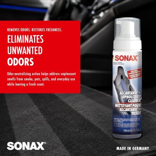 Upholstery & Alcantara Cleaner Foam, Car Interior Cleaner, 250 ml