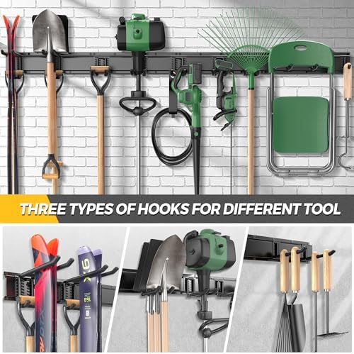 66" Garage Tool Organizer Wall Mount - 720lbs Garden Tool Organizer