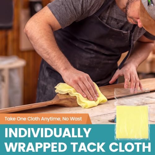 96Pcs Tack Cloth Tack Rags for Removing Dust from Woodworking