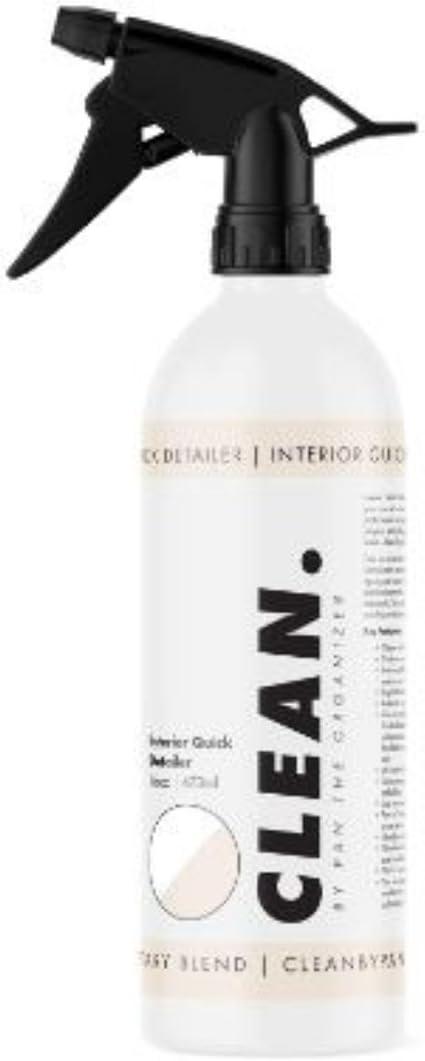 Clean. Interior Quick Detailer – Powerful Cleaning Spray for Vehicle Interiors – Safe for All Surfaces – Removes Dirt, D