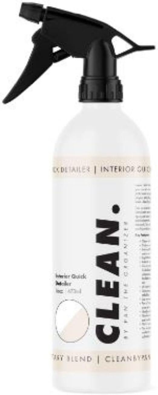 Clean. Interior Quick Detailer – Powerful Cleaning Spray for Vehicle Interiors – Safe for All Surfaces – Removes Dirt, D