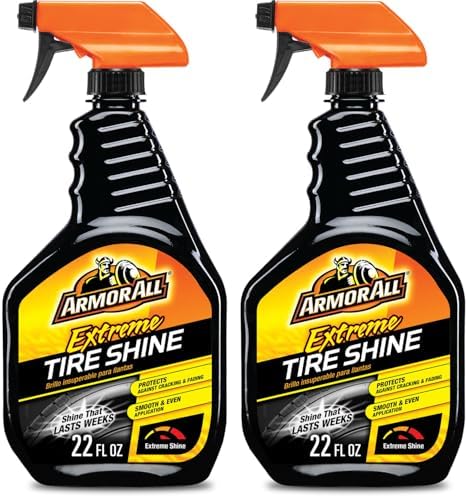 Tire Shine Spray, Even Shine, Minimal Overspray, 2 Count
