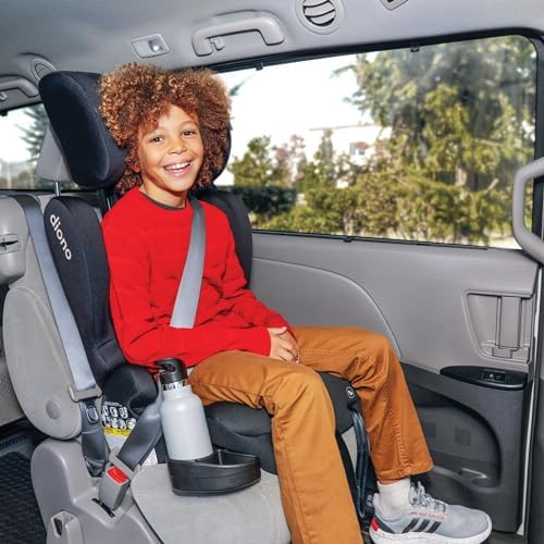 Diono Cambria 2 XL, Dual Latch Connectors, 2-in-1 Belt Positioning Booster Seat, High-Back to Backless Booster, Space and Room to Grow, 6 Headrest Positions, 8 Years 1 Booster Seat, Black