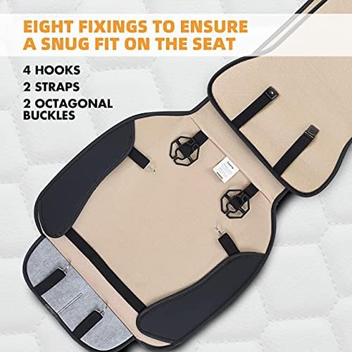Leather Car Seat Covers Front 2PC Waterproof Universal Fit Black