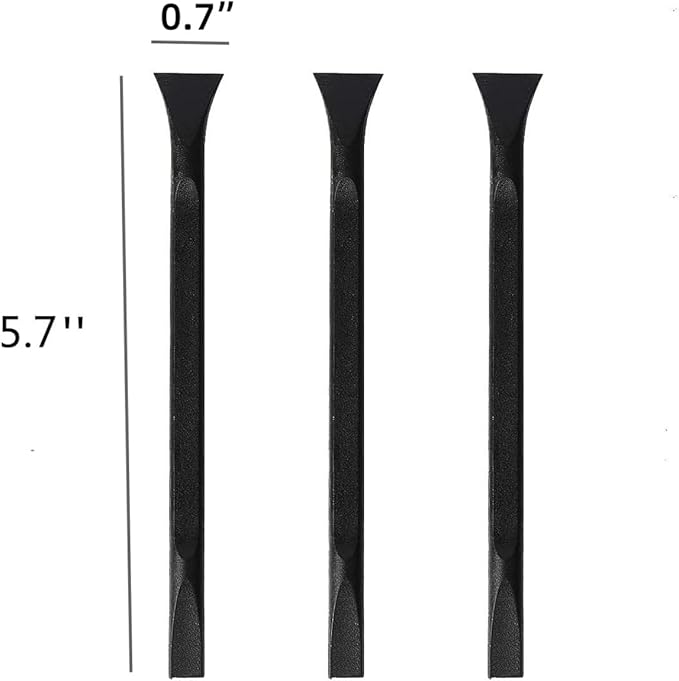 Tpyx Scraper Small Plastic Scraper Tool, Multi-Purpose Scraper Non-Scratch Cleaning Tool, Used in Narrow Spaces and Gaps, Perfect for Removing Oil stains, Labels, Food, Dirt, Paint, Etc. (3pcs)