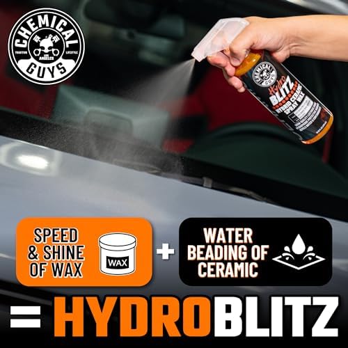 HydroBlitz Ceramic Spray Wax with Carnauba for Cars, 16 oz
