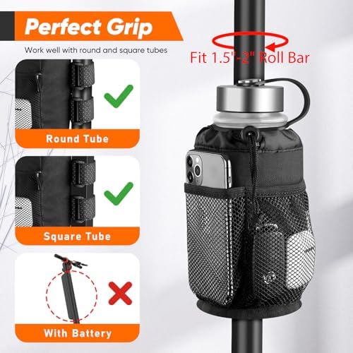 UTV Cup Holder for 8-32oz Bottles, 2 Pack