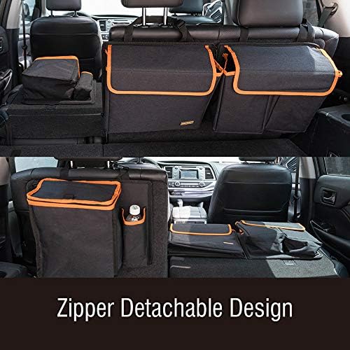 Trunk Organizer, Backseat Hanging with Cooler for Medium & Large SUV, RV