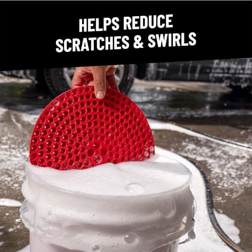 Cyclone Dirt Trap Car Wash Bucket Insert, Red, 12 in, 2 Pack