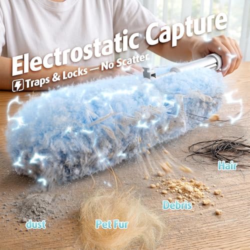 6ft Extendable Duster with 20 Refills for Swiffer Dusters