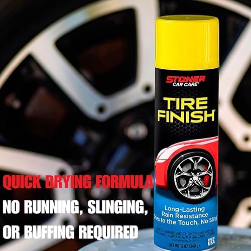 Tire Finish Tire Shine Spray, 12 oz, 91094 (Pack of 2)