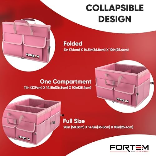 Trunk Organizer - Foldable Car Organizer & Storage for SUVs & Trucks
