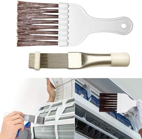 Air Conditioner Fin Cleaning Kit, HVAC Coil Cleaner Set AC Fin Comb Brush