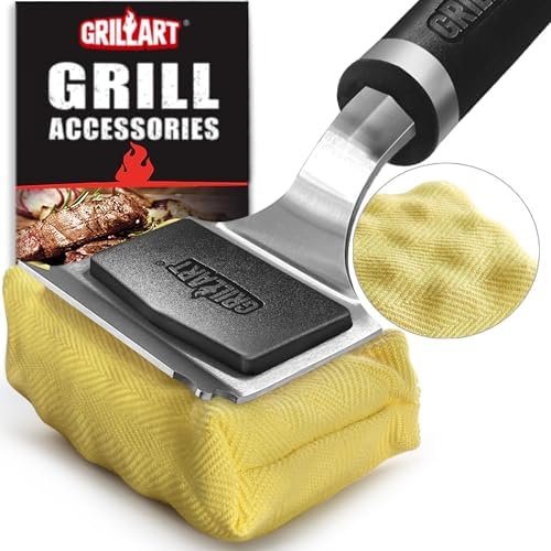 SteamWizards Grill Brush, Bristle Free Outdoor BBQ Scraper 17-Inch
