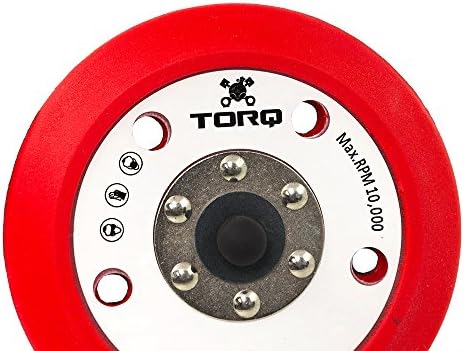 TORQ R5 Dual-Action Backing Plate, Hyper Flex, Red, 5 in