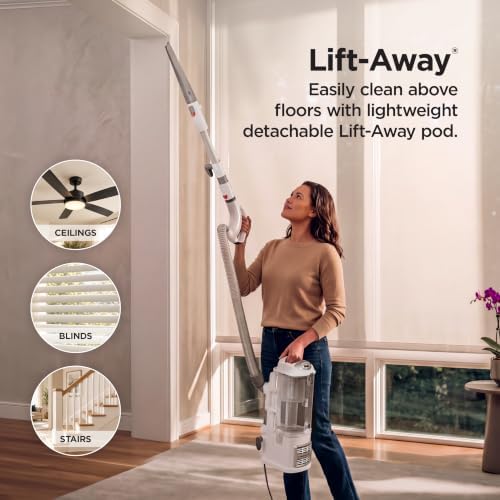 Shark Navigator Lift-Away Upright Vacuum Cleaner, HEPA, White, NV356E​