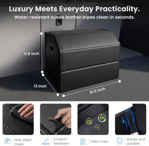 Foldable Car Trunk Organizer for Tesla Model 3/Y/S/X, SUVs, Sedans