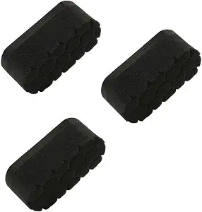 3PCS Tire Waxing Applicator Pad, Hexagonal Textured Automotive Tire Polishing Sponge, Washable Vehicle Wheel Detailing S