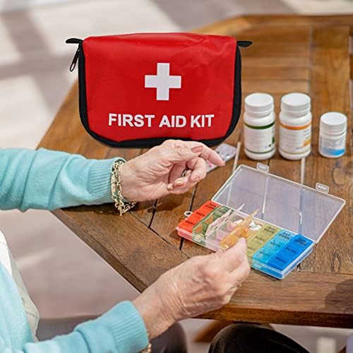 Eforcase 6Pcs Travel Empty First Aid Pouch Mini, Portable Empty Aid Medical Bag,Empty Medicine Bag Emergency Kit Storage Bag Empty