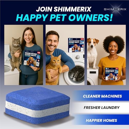 Washing Machine Cleaner Pro Tablets for Pet Owners, 28 Pack, Front/Top Load