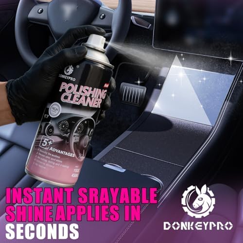 Interior Car Cleaner & Polishing Detailer Spray, 3x15 Oz