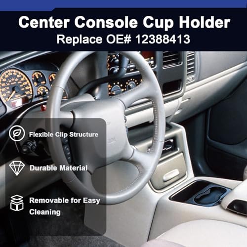 12388413 Center Console Cup Holder Compatible with 1995-2000 Chevy