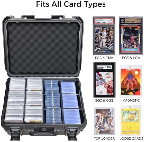 Graded Card Case Storage Box, Extra Large Trading Card Box, PSA Slab Case