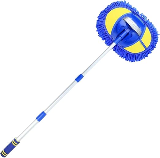 Car Wash Brush, Telescopic Sponge Car Wash, Washing Mop Long Handle, Car Cleaning Supplies Kit, Car Dust Cleaning Mop To