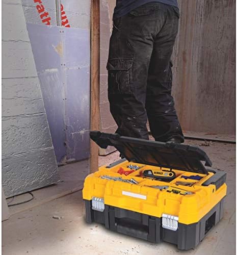 DEWALT TSTAK Tool Organizer, Small Parts and Screw Organizer Tool Box with Removable Compartments, (DWST17805)