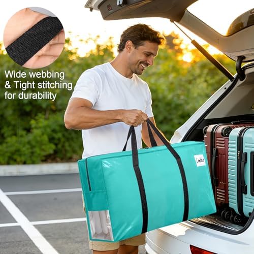 3Pcs Extra Large Heavy Duty Moving Bags with Reinforced Zippers & Handles